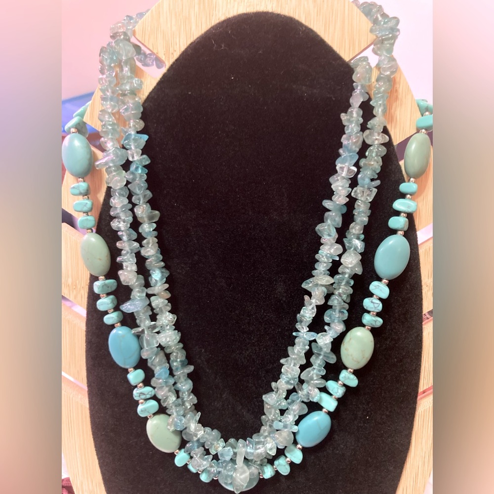Turquoise 3 necklace set
